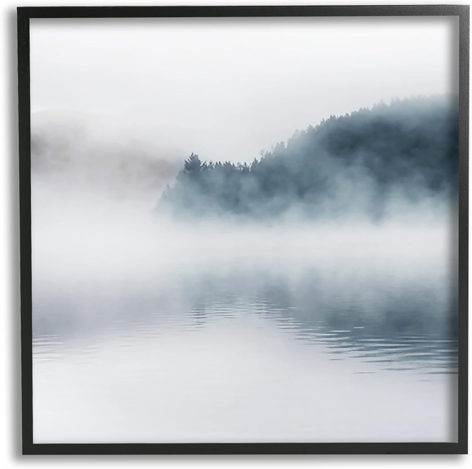 Stupell Industries Heavy Fog Lake Landscape Dense Mist Photography