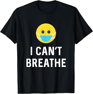 I Can't Breathe Anti Mask Pro Oxygen Protest Facemasks T-Shirt
