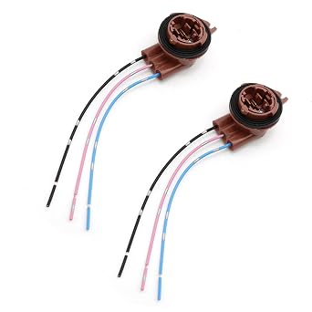 EATAKWARD 3157/4157 Pre-Wired Harness Socket Adapter Pigtail Connector Plug, Replacement for GM GMC Chevy Buick 1997-2007 for Parking/Signal/Brake Light Female Adaptor Wiring Extension
