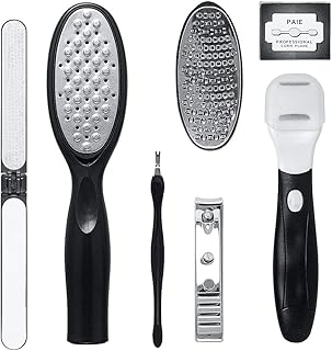 مجموعة باديكير للعناية بالقدمين مكونة من مبرد احترافي للمنزل والسفر وصالون التجميل للنساء والرجال من جيسوفو، 7 قطع