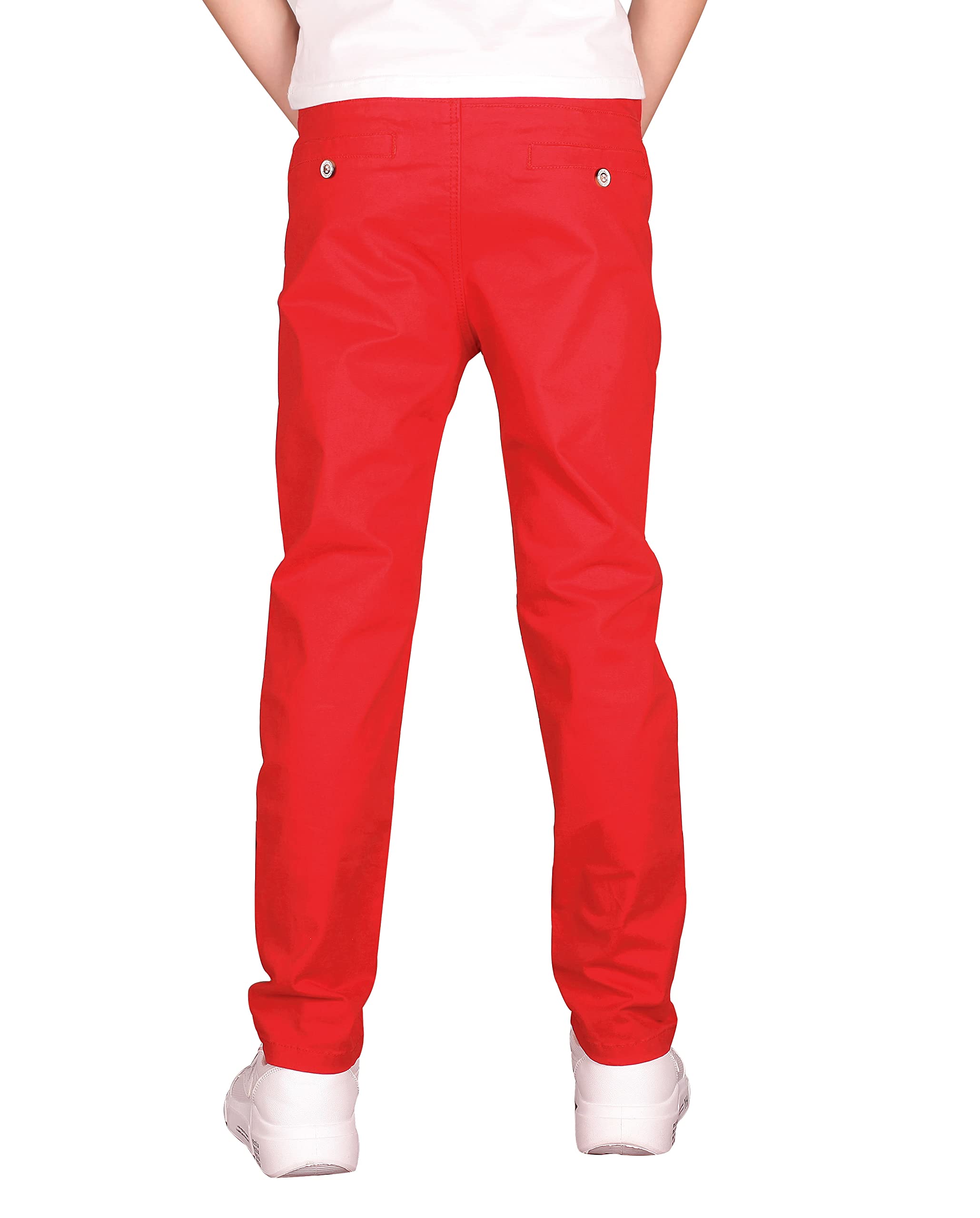 CAMLAKEE Stretch-Chinohose für Jungen, Schuluniform, Yonth-Twill-Hose