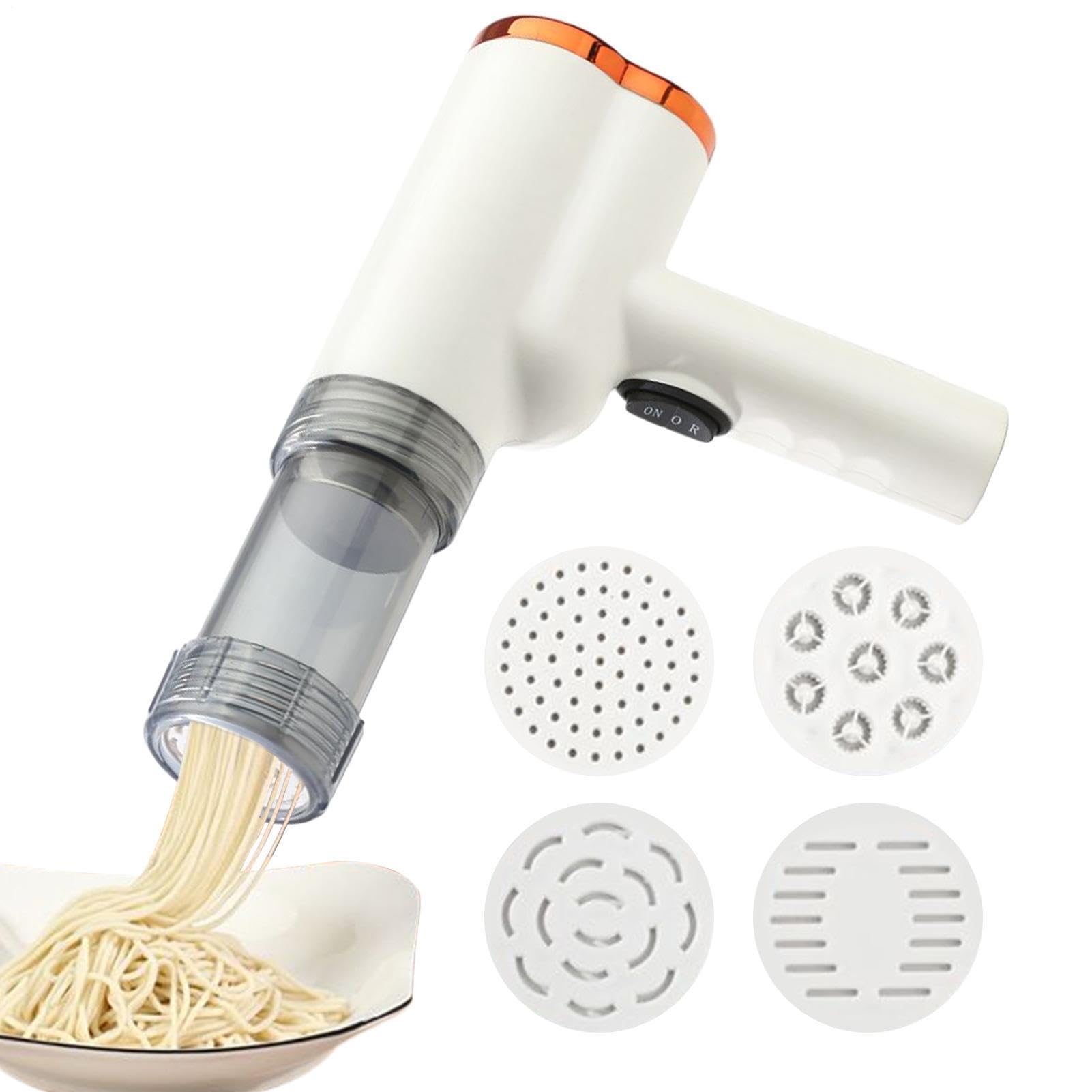Macchina per pasta elettrica Macchina per pasta | Utensile portatile senza fili con 5 tipi di per Preparare Pizza Pasta Verdure in Cucina