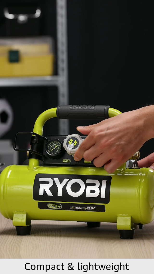 Amazon.com: Ryobi R18AC-0 Cordless Air Compressor, 18 V, Grün