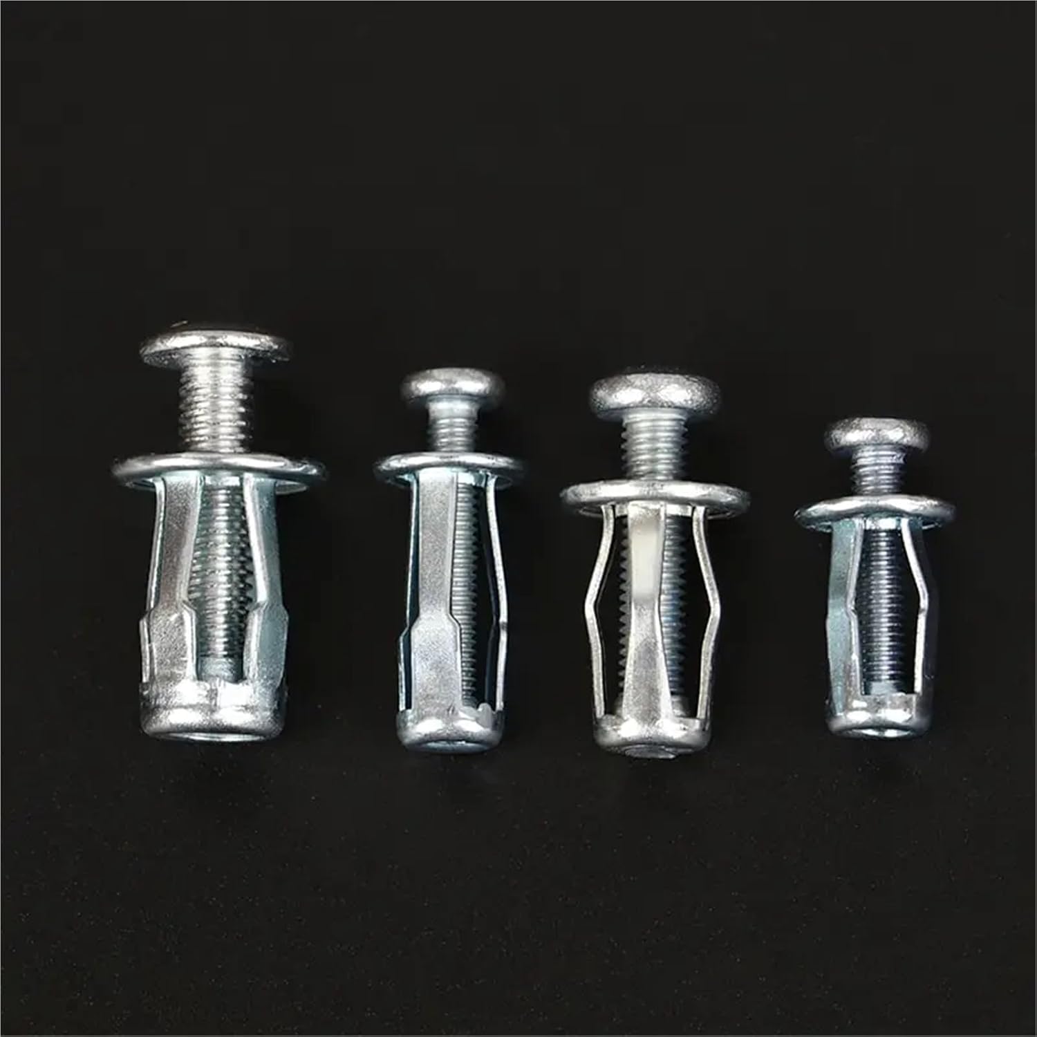 Hollow Door Anchors 100 Sets M4/M5/M6 Jack Nuts Car Metal Screw Petal with for Wall Iron Skin(M4x20)