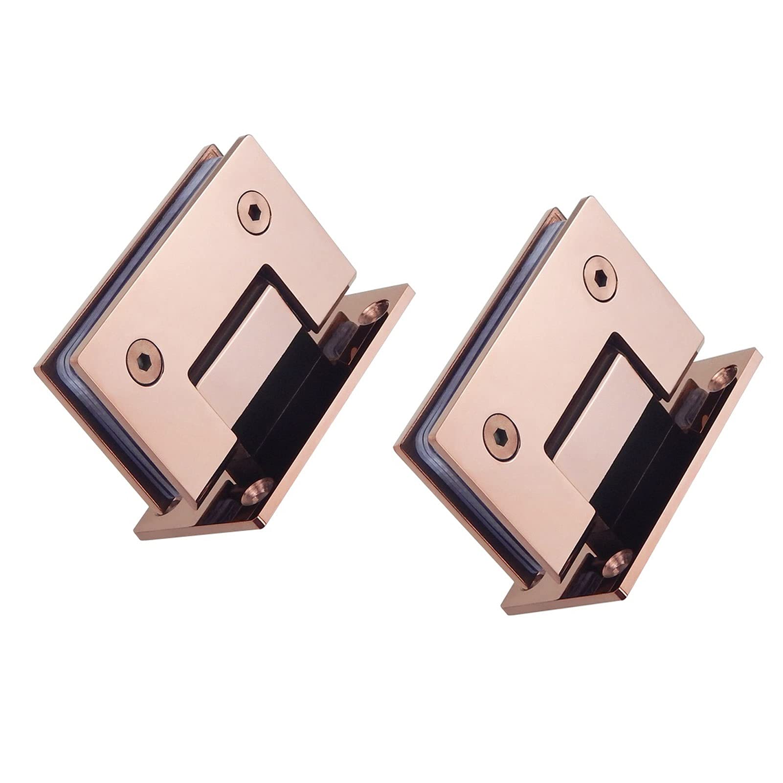 Myxjx One Color Hinges, 2Pcs, Installation Hardware With Bathroom And Display Cabinet, Suitable For 8-12Mm Glass, 90 De