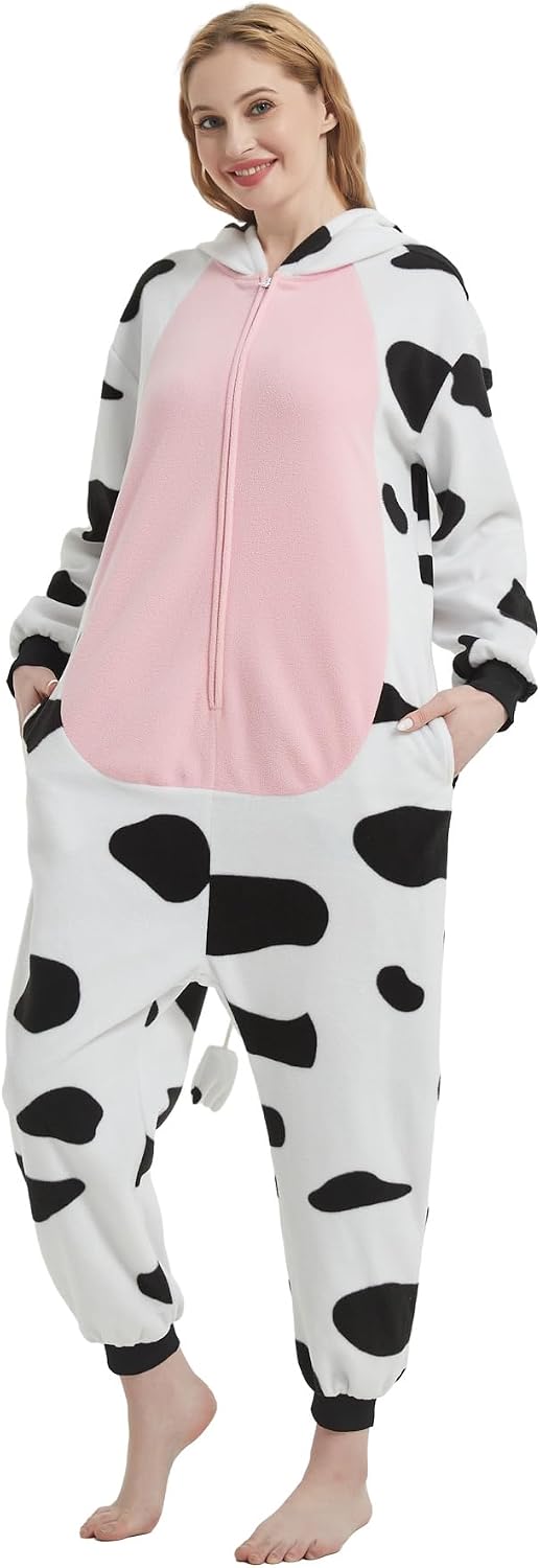 Adult Onesie Animal One Piece Pajamas Hollaween Costume Christmas Unisex Cosplay Sleepwear for Women Men