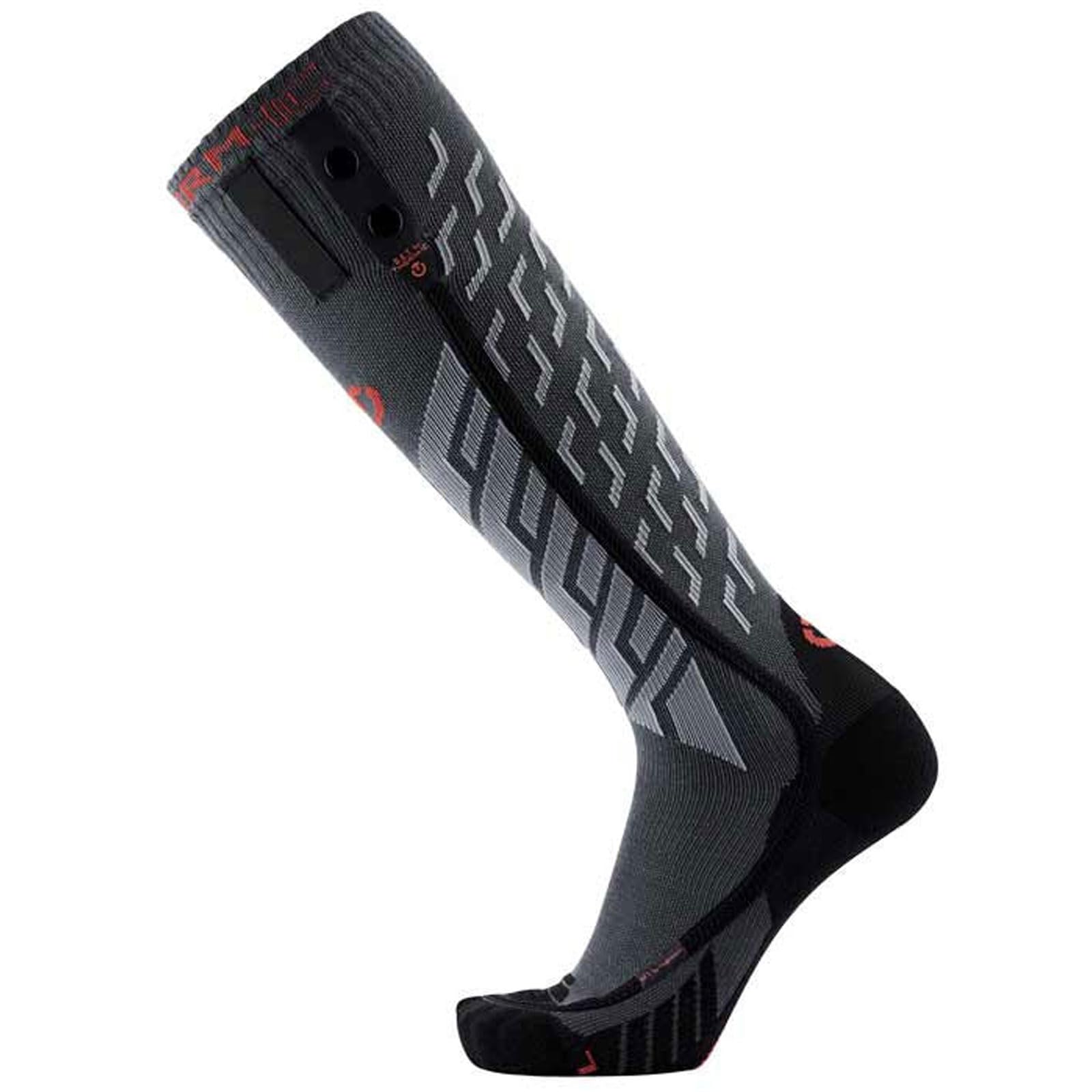 Therm-ic Unisex Heated Ski Socks | Ultra Warm Performance S.E.T. Merino Wool Moisture-Wicking Insulated Socks (Socks Only), 42-44