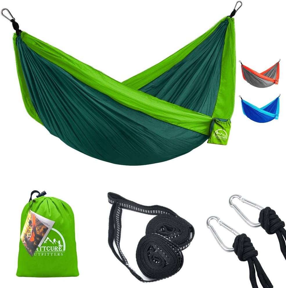 Tarent Outdoor Hängematte - Ultraleicht, 300kg Tragkraft, Mit Tragetasche 275x140cm