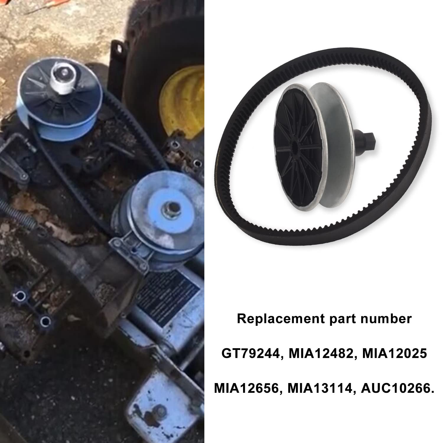 Amazon.com: GT79244 MIA12482 Secondary Variator Pulley Belt Kit 