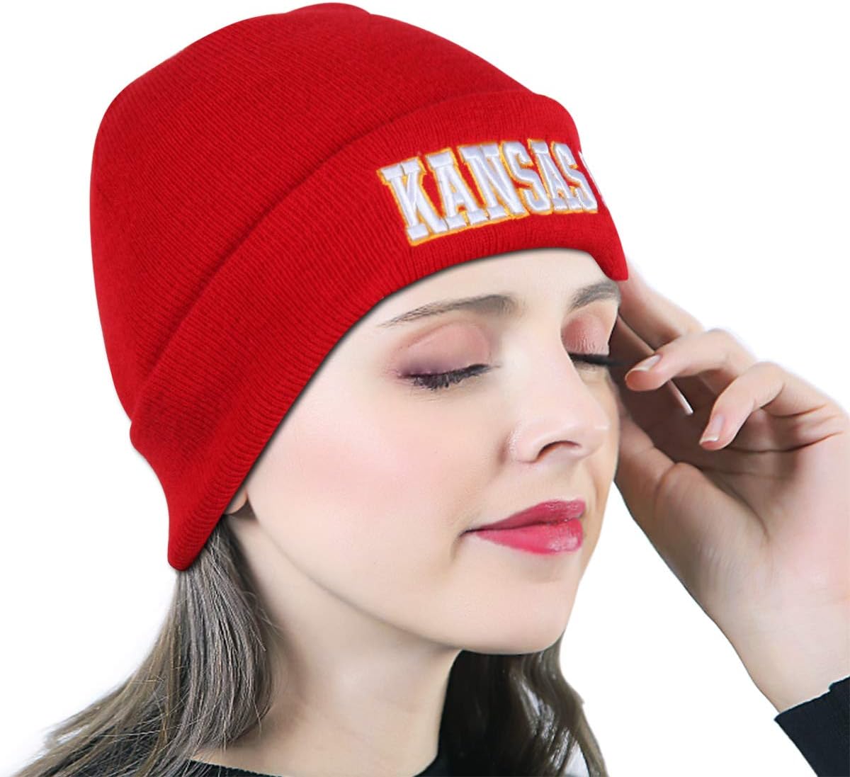 Classic Knit Beanie Hat for Women Men, Soft Stretch Cuffed Winter Thick Hats Skiing Beanies - Image 2