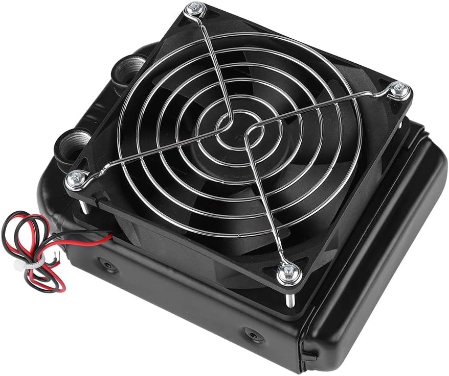 Flаѕh Dеаlѕ - 60% оƒƒ fosa 90mm 8 Tubes Thread CPU Cooling Water Row Heat Exchanger Fan, G1/4 Thread Water Cooling Radiator with Fan for Beauty Apparatus Industrial Equipment