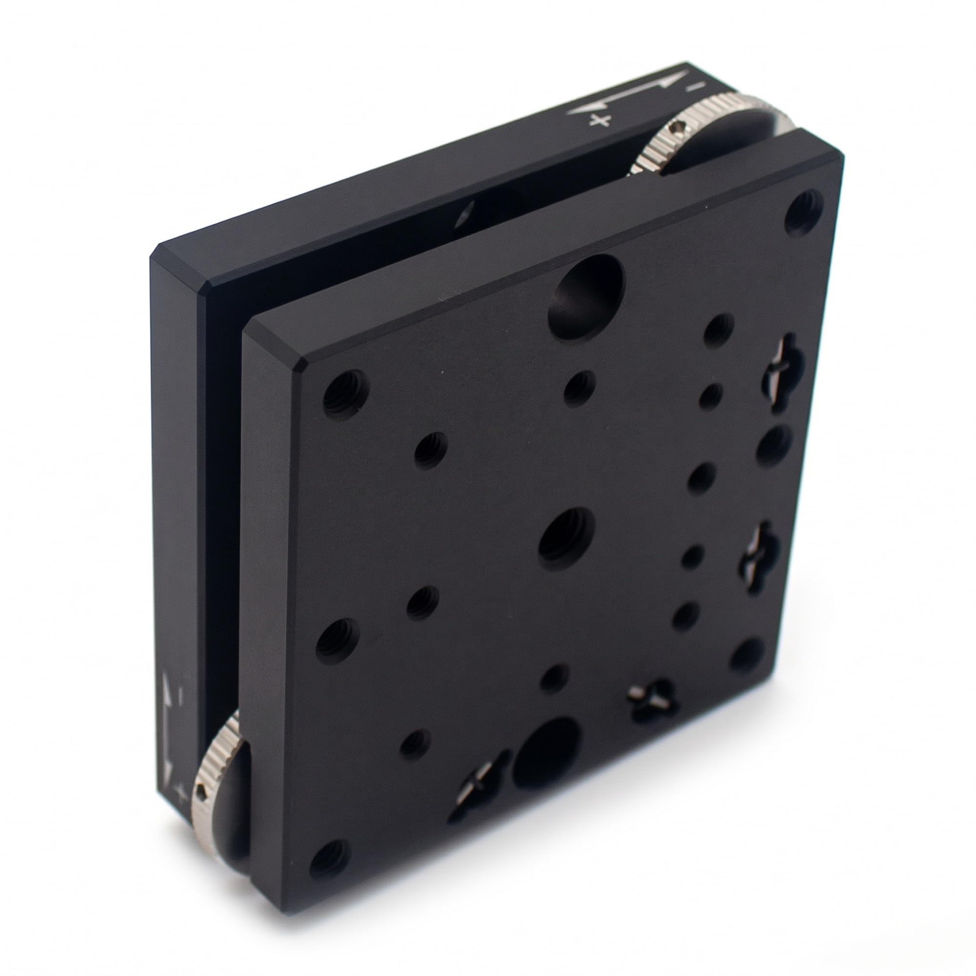 Manueller Neigetisch, Präzisions-XY-Neigeplattform, Goniometer-Tisch mit Mikrometerschraube (±2°), Positioniertisch aus Aluminiumlegierung, für optische Ausrichtung und Laborinstrumente