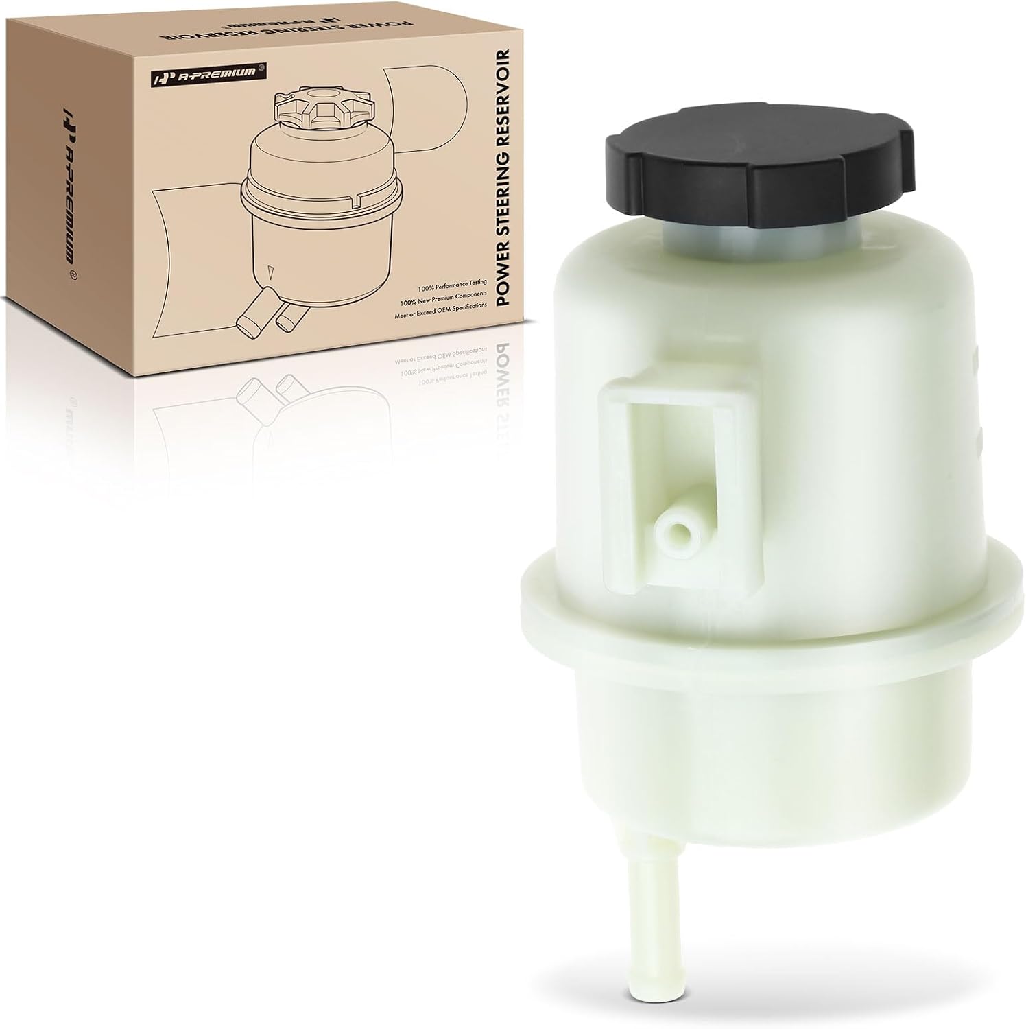 A-Premium Power Steering Reservoir/Tank with Cap Compatible with Nissan Frontier 1999-2004, Xterra 2000-2004