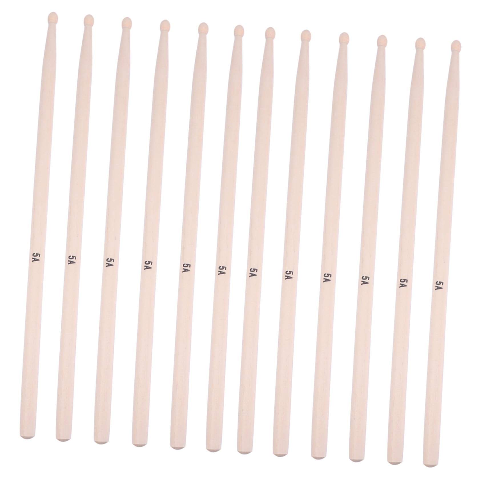Supvox 20stücke Holz Schlagzeugstöcke für Bühne und Praxis Robuste Drumsticks mit Komfortablem Griff für Musiker und Anfänger