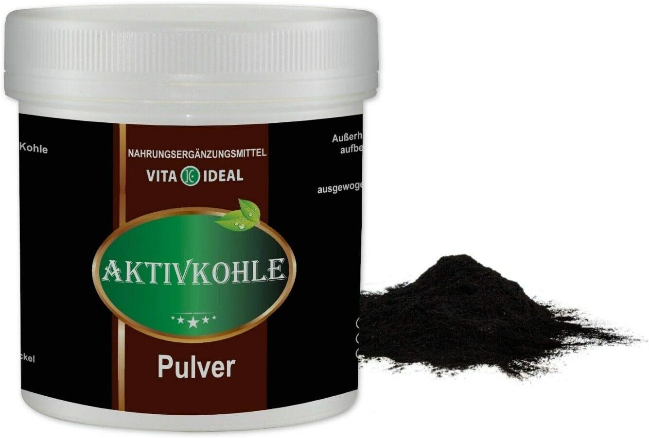 Medical Active Carbon, 100% Pure Vegetable Powder 50g, Digestif, Oral Hygiene, Face Mask
