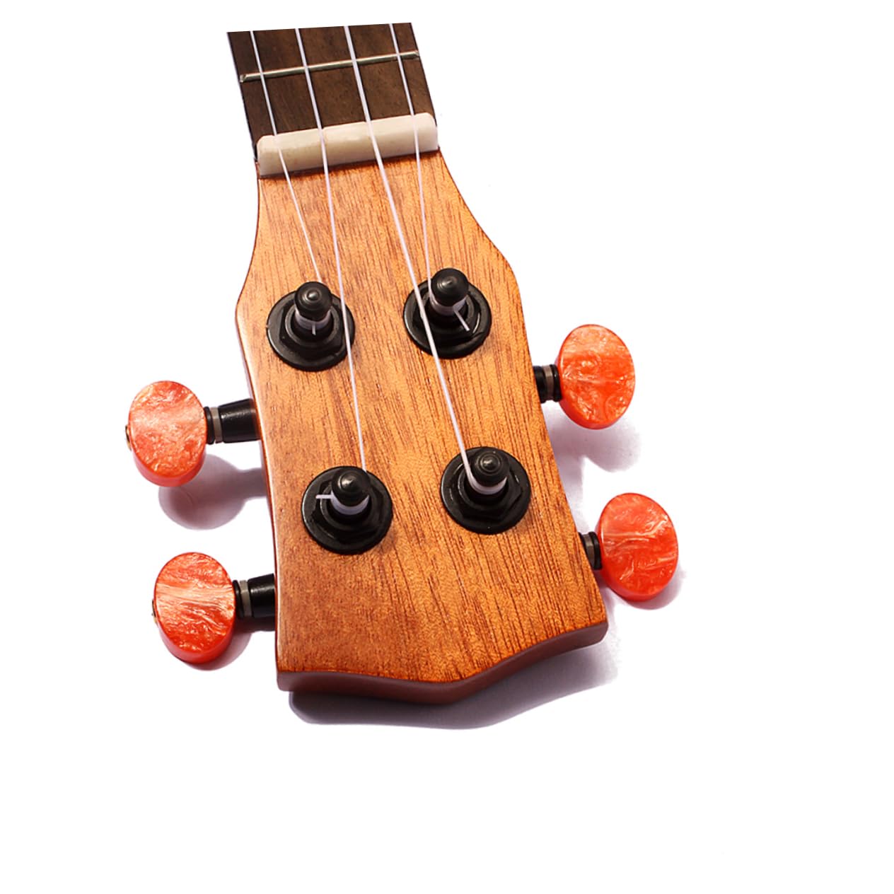 Supvox Kleiner Taschen Ukulele Traditionelle Form mit 4 Saiten und Schallloch Fichte Sapele Griffbrett Reise Ukulele für Kinder und Anfänger