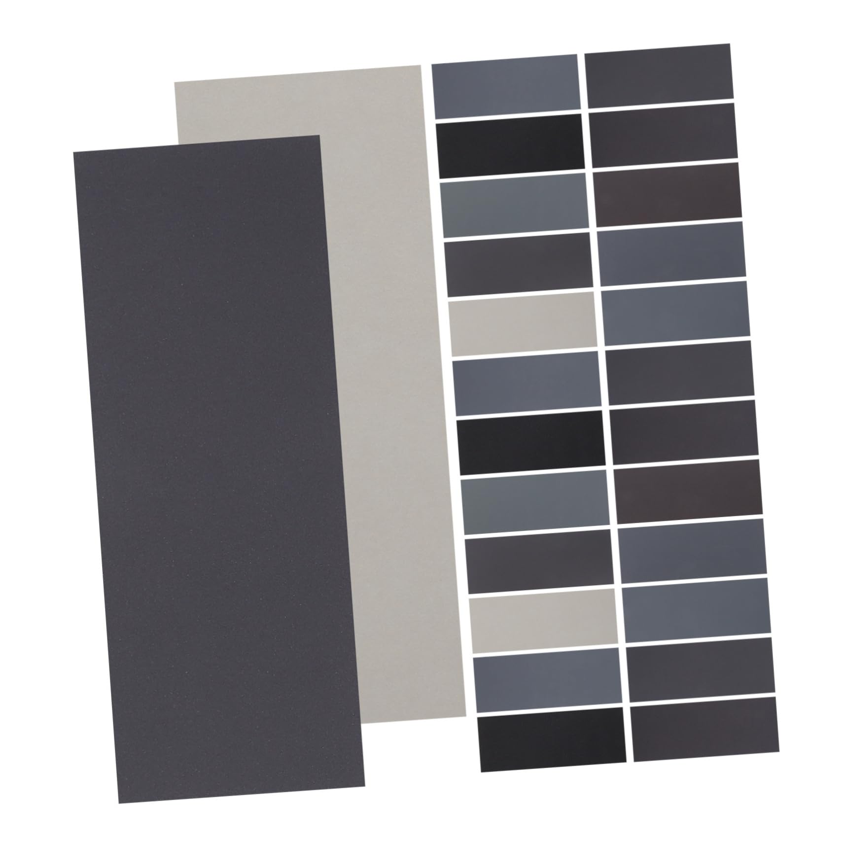 Assortiment de Papier de Verre 102 Pièces 230x93mm Noir