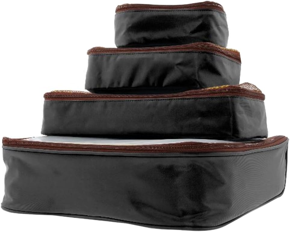 Samantha Brown Slim Line Packing Cubes 4-Piece Set - Black