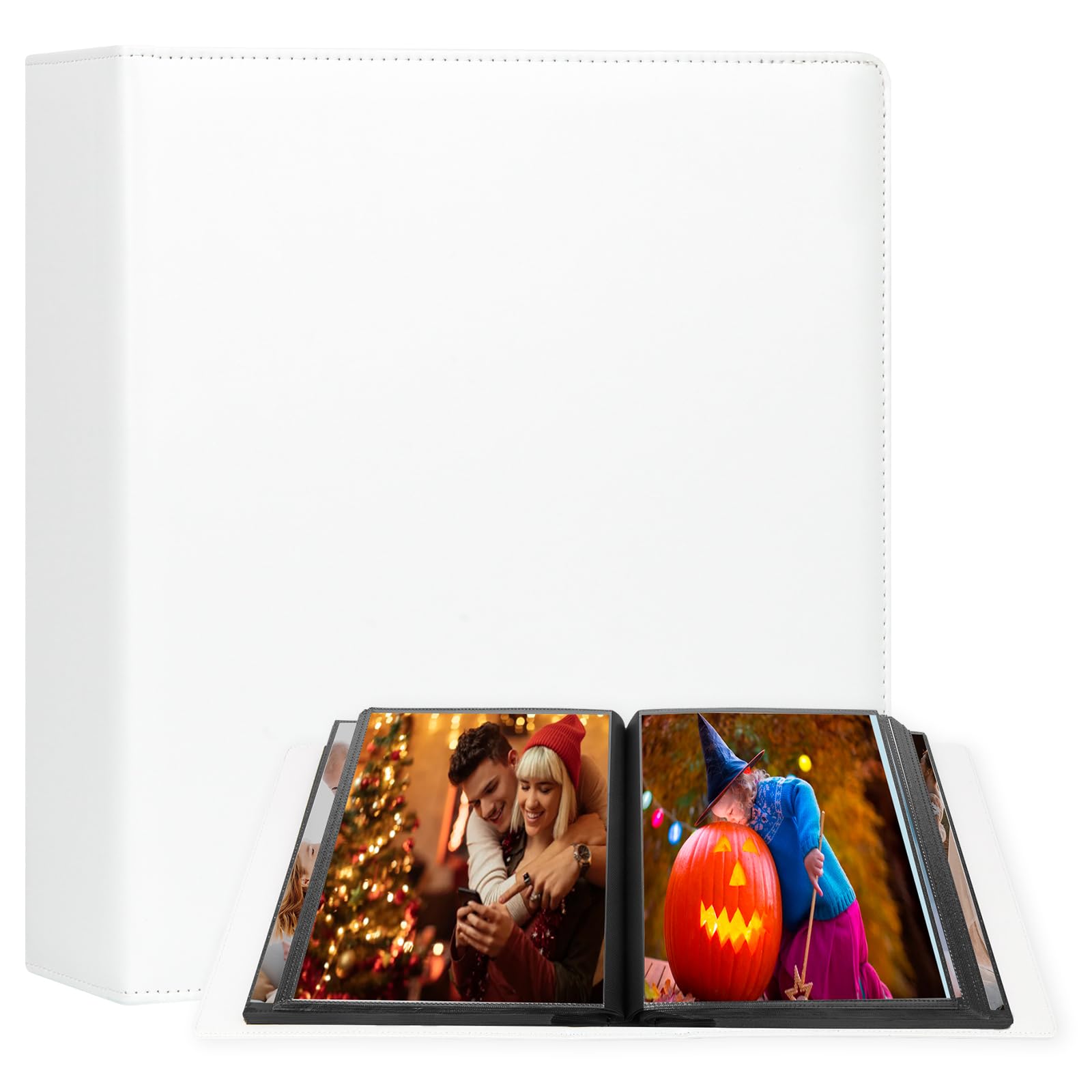 Album fotografico 20 x 25 cm, 152 tasche, per foto da 20 x 25 cm, grande capacità, copertina in pelle, album fotografico per matrimoni, per foto da 20 x 25 cm, album fotografico con pagine interne