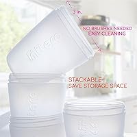 Vista 8 de INTTERO Biberones dispensadores anticólicos para hacer fórmulas, 9 onzas con flujo de 2 pezones, 2 unidades, lindos productos esenciales azules