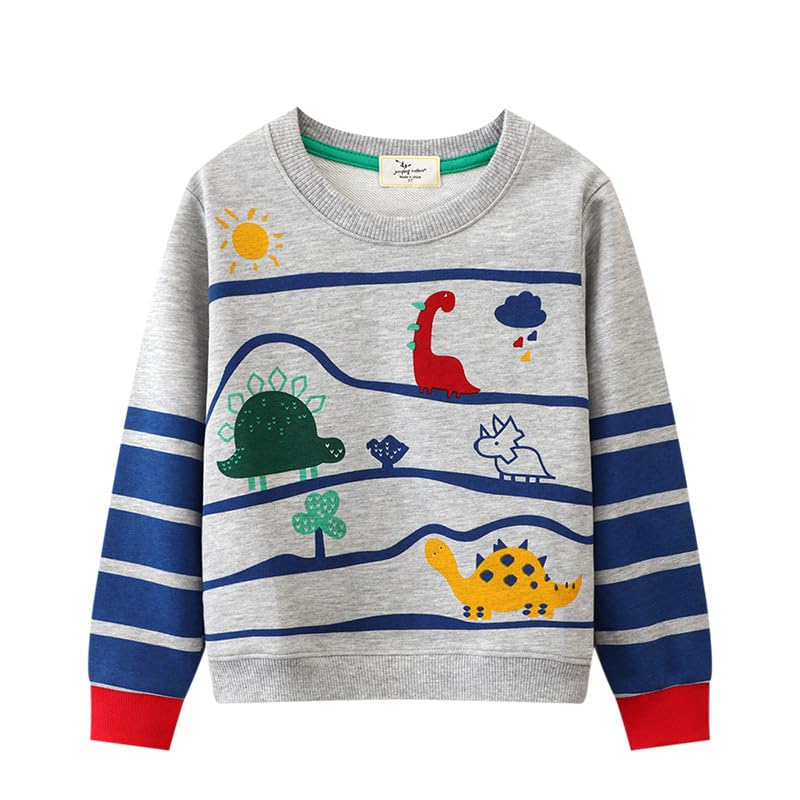 Toddler Boys' Cotton Crewneck Sweater Autumn Long Sleeve Pullover Top