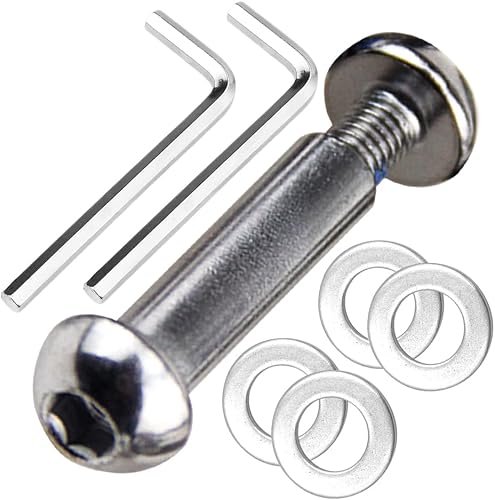 Miniatura 3 de OTFAITP Juego de tornillos Allen para eje de acero al carbono M8 de 0.315in x 1.102in y 3.386in de grado 8.8 para delantero, trasero, 2, 3, 4