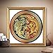 Produktbild Drache und Phoenix-Runde Muster Chinese Kreuzstich-Stickerei-Kits 11CT Baumwollfaden Malerei DIY Needlework DMC Home Decor Handgemachte Kreuzstich (Size : 9CT 61x61cm silk)
