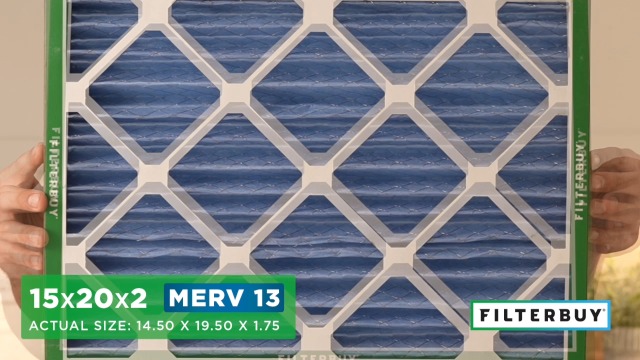 Image of Filterbuy 15x20x2 Air Filter MERV 13 Smoke & Allergy Defense (4-Pack)