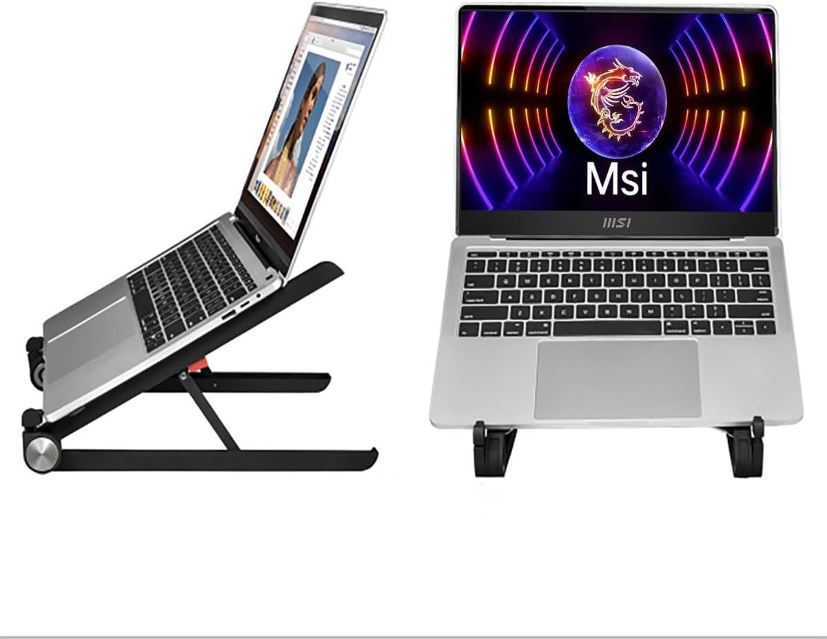 Laptop Stand for Msi Raider Katana Titan Stealth Vector Creator Prestige Summit Cyborg Sword Pulse 14 15 16 17 18 inch Gaming Laptop for Desk,Made of Reinforced Nylon,304 Stainless Steel and Silicone