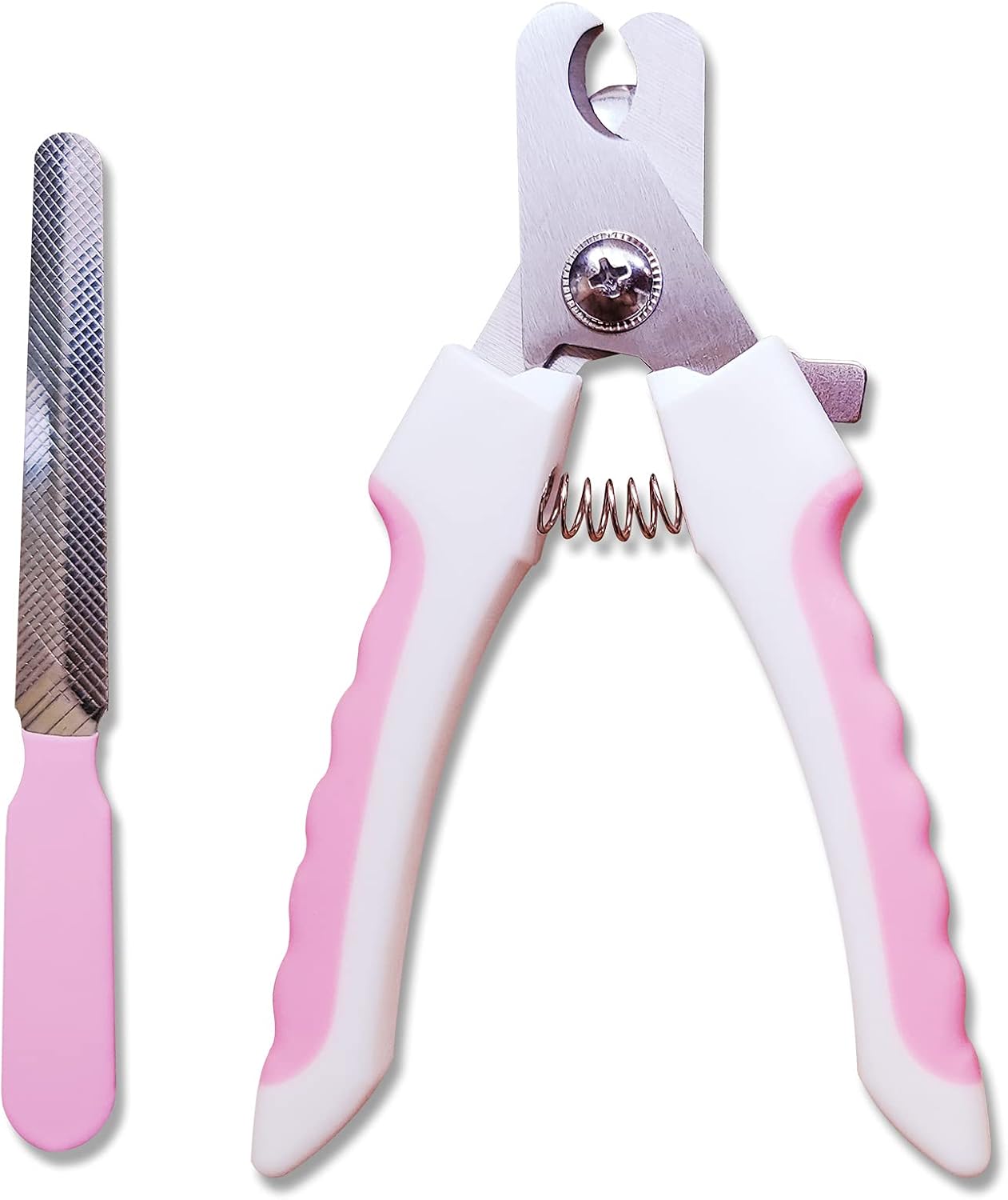 Dog Cat Pets Nail Clippers and Trimmers,with Safety Guard to Avoid Over Cutting,Free Nail File,Razor Sharp Blade,Professional Grooming…