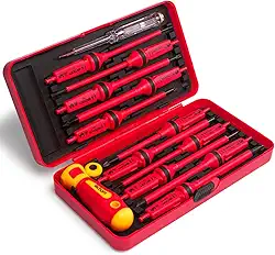 Jogo de Chaves Fenda Phillips e Torx Isolada 1000v Ponta Magnetizada