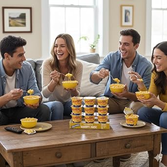 VeIveea Microwavable Shells & Cheese Cups, Original Flavor, Easy Mac & Cheese Cups, 2.39 oz, 12 Count