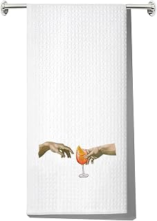 Aperol Spritz Kitchen Towel Aperol Spritz Themed Gift Aperol Spritz Dish Towel Italian Aperol Spritz Hand Towel (Two Hand kt)