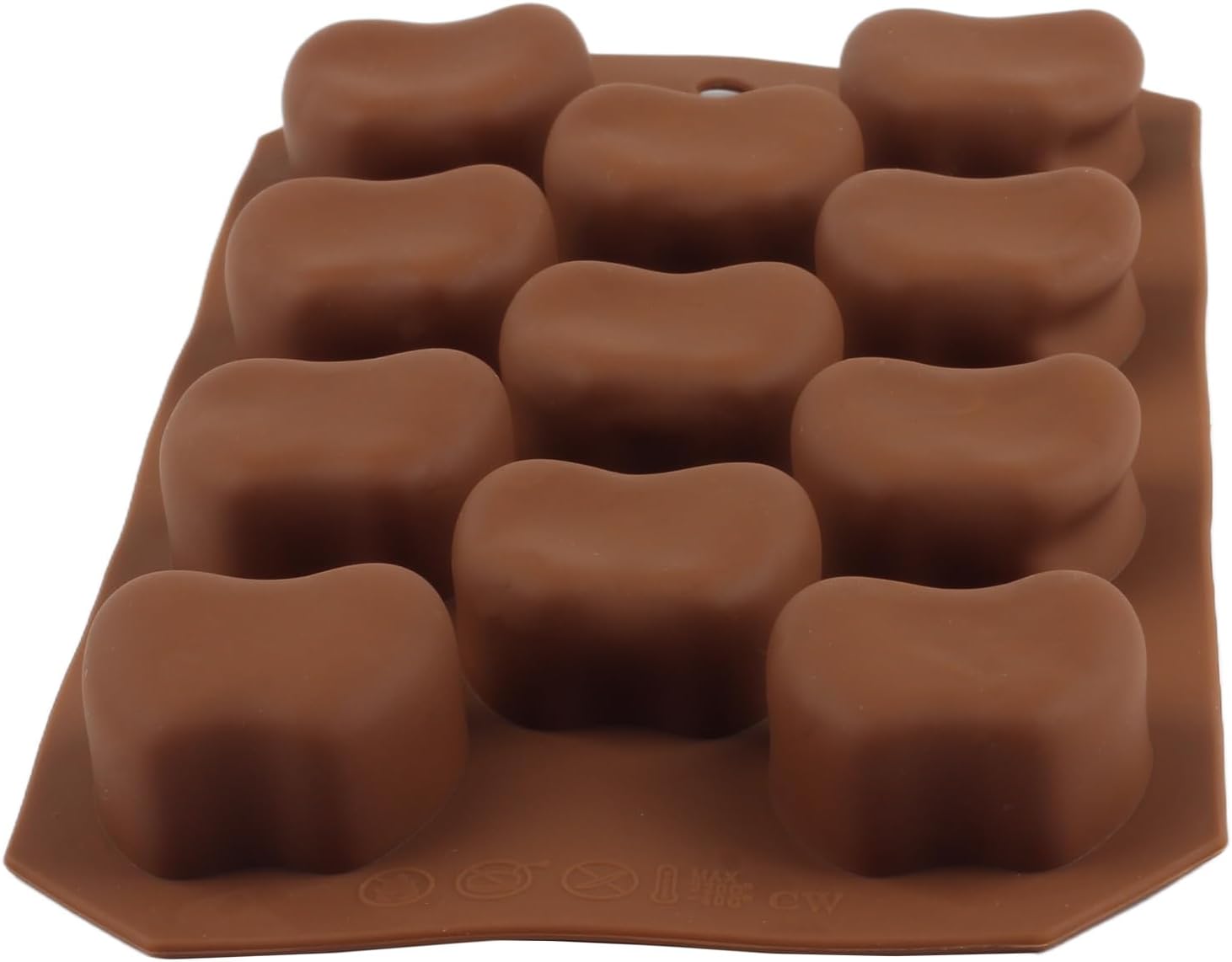 11 Cavity Apple Silicone Candy Molds For Candy Chocolate Cake Topper