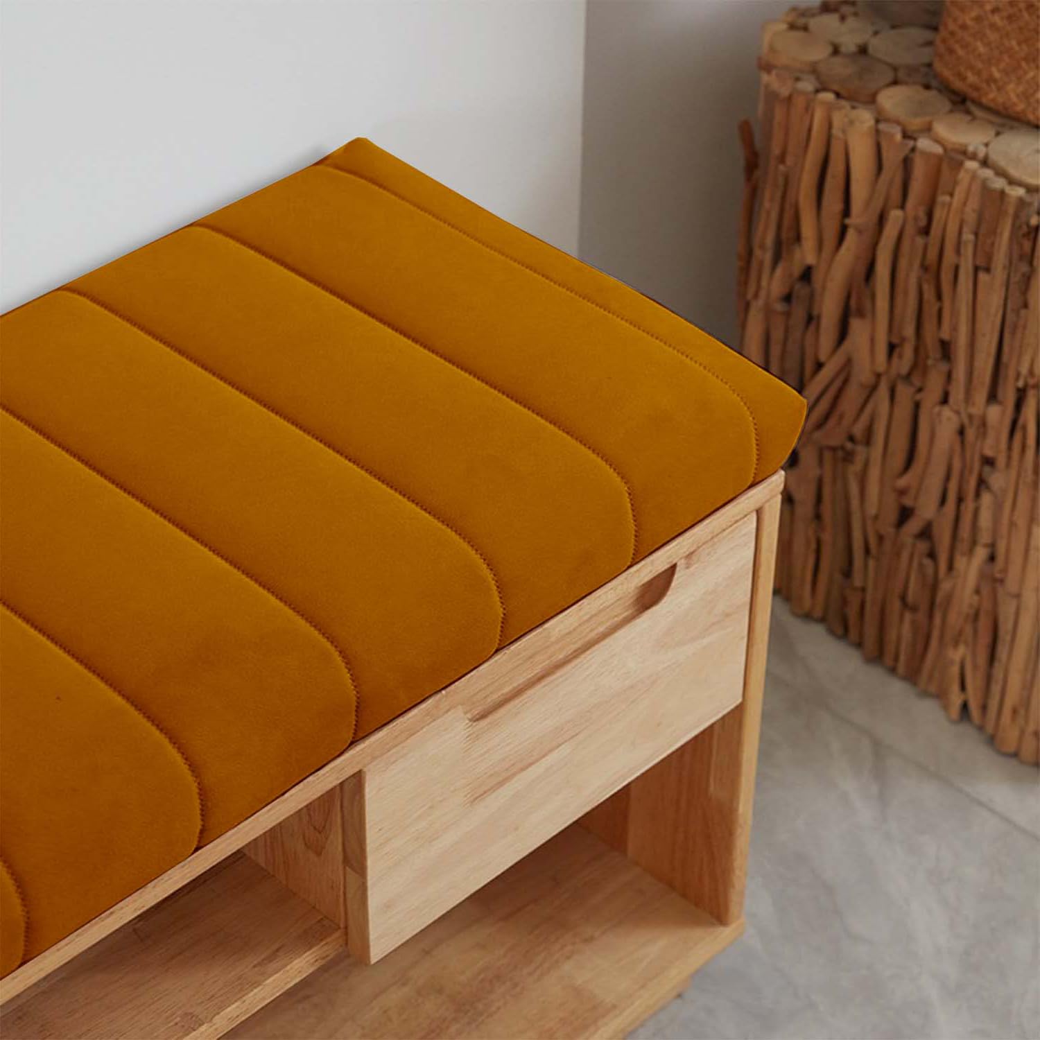 Banc d'extérieur et siège de fenêtre accueillant avec ce grand coussin de détente 160x30