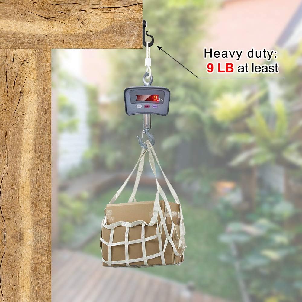 Best Cyber Deals 🔥 SELEWARE Pack of 20 Q-Hanger, Home Christmas Lights Hanger Hooks with Phillips Screw for Garage New Year Party Outdoor Easy Release Wire and Fairy Led Lights, Widthwise Screw, Black