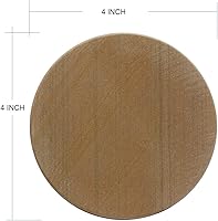 Vista 7 de MONKEY SUN Paquete de 8 posavasos redondos de piedra arenisca natural, hechos a mano, hechos a mano, 4 x 4 pulgadas, posavasos de piedra