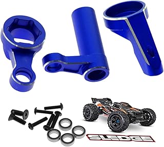 RCMYou RC Servo Saver Steering Upgrades Parts for Traxxas 1/8 Sledge 4WD, Servo Saver Servo Horn Steering Hops up Set for Aluminum Sledge 4WD Monster Truck #95076-4,Replace #9545,Navy Blue