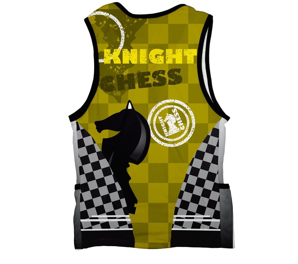ScudoPro Chess Knight Triathlon Top for Men - Size 3XL
