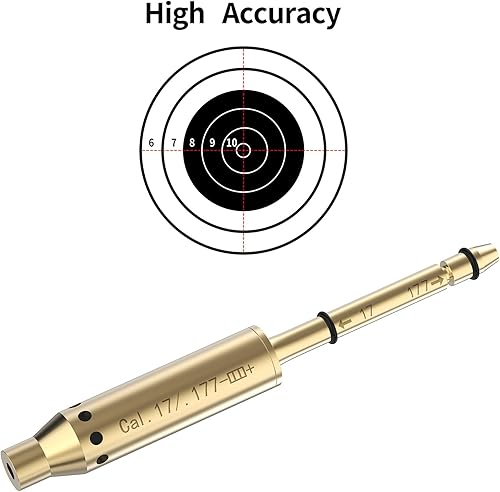 Miniatura 2 de Tipfun .22LR.177 Cal.17HMR 9mm .375 Cal  .41 Cal  40sw10mm Red Laser Boresighter Bore Sight End Barrel Easy to Fit Revolvers Pistols Rifle and Air