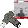 Pendrive 64GB, Unidade Flash TIPO-C para USB 3.0, Alta Velocidade, Portátil