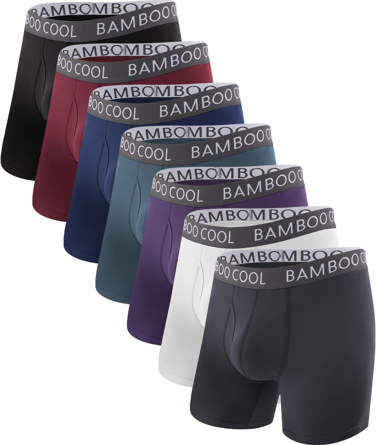 Men's Ultra Breathable Underwear,No Riding Up Boxer Briefs with ComfortFlexible Waistband,Multipack