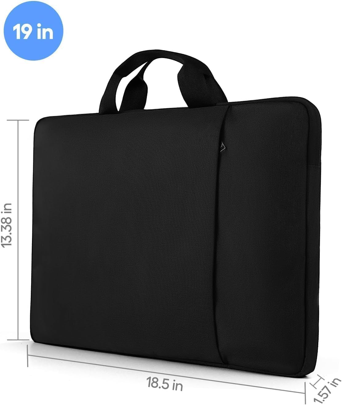 EVICIV 19 Pouces Housse étanche pour Ordinateur Portable pour 17"-19" Notebook & Moniteur Portable, Noir