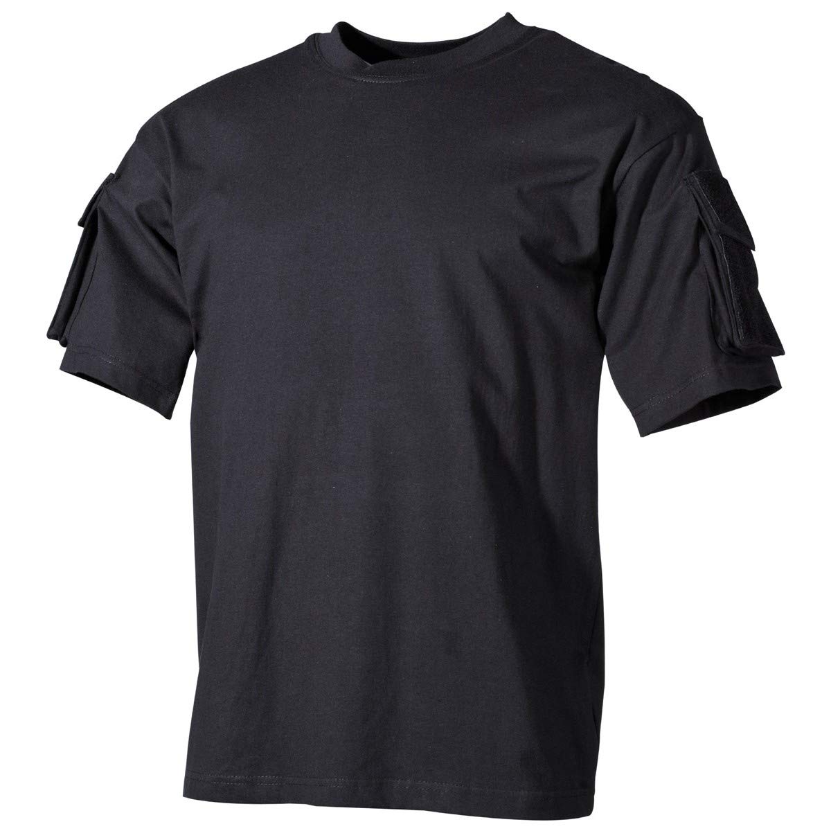 MFH Men's US Short Sleeved T-Shirt with Sleeve Pockets Black Size XXL