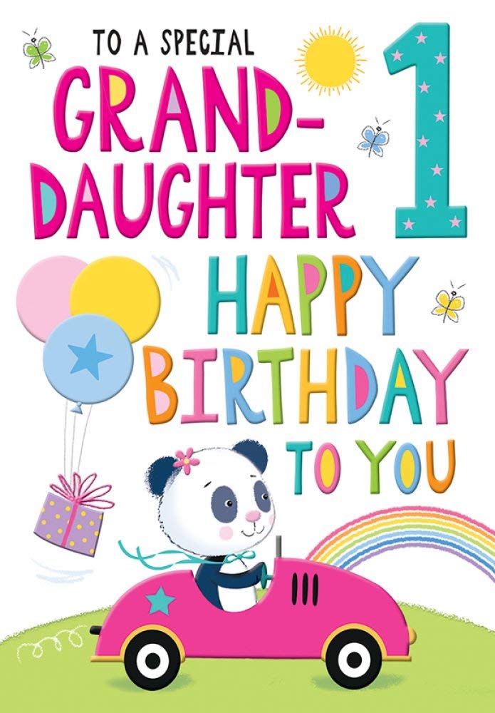 Regal Publishing Juvenile Birthday Card Age 1 Granddaughter - 9 x 6 inches