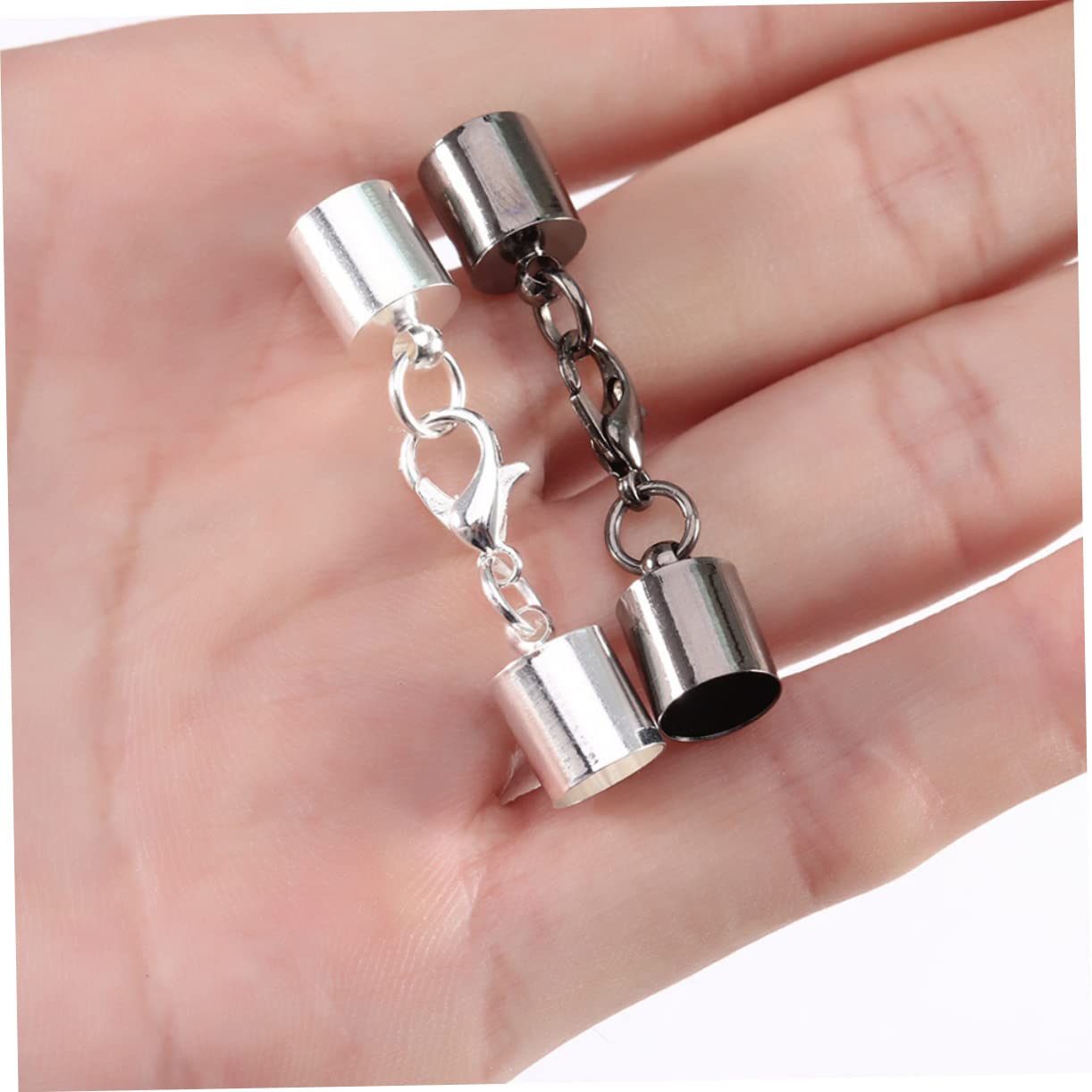 Sewroro 240piezas Accesorios De Joyería Cierres De Langosta Conectores Para Pulseras y Llaveros Materiales Para Manualidades