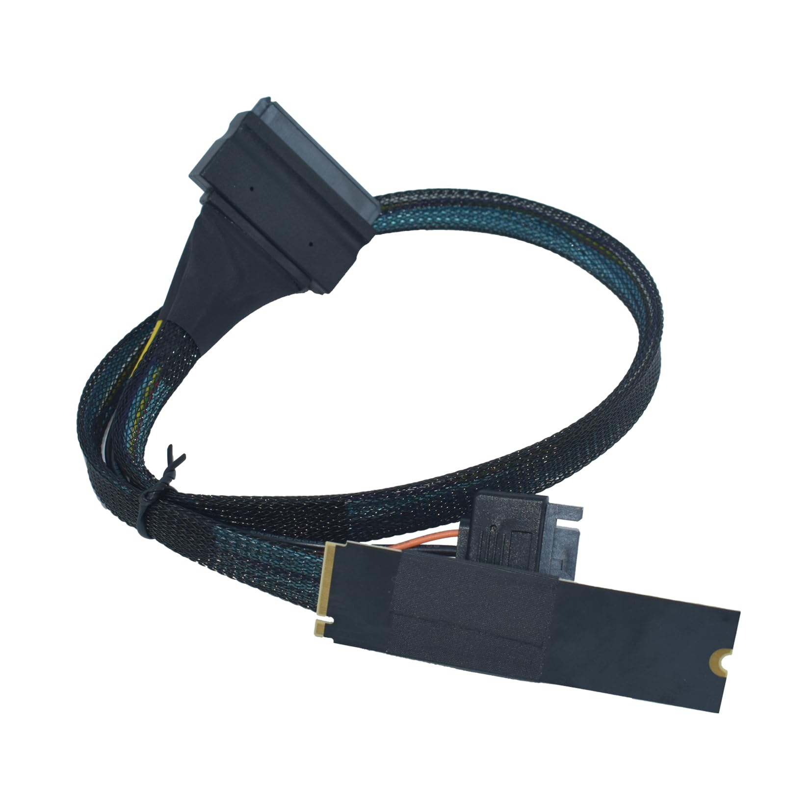 Cable PCIe 4.0 M.2 a U.2 SFF-8639, salida izquierda
