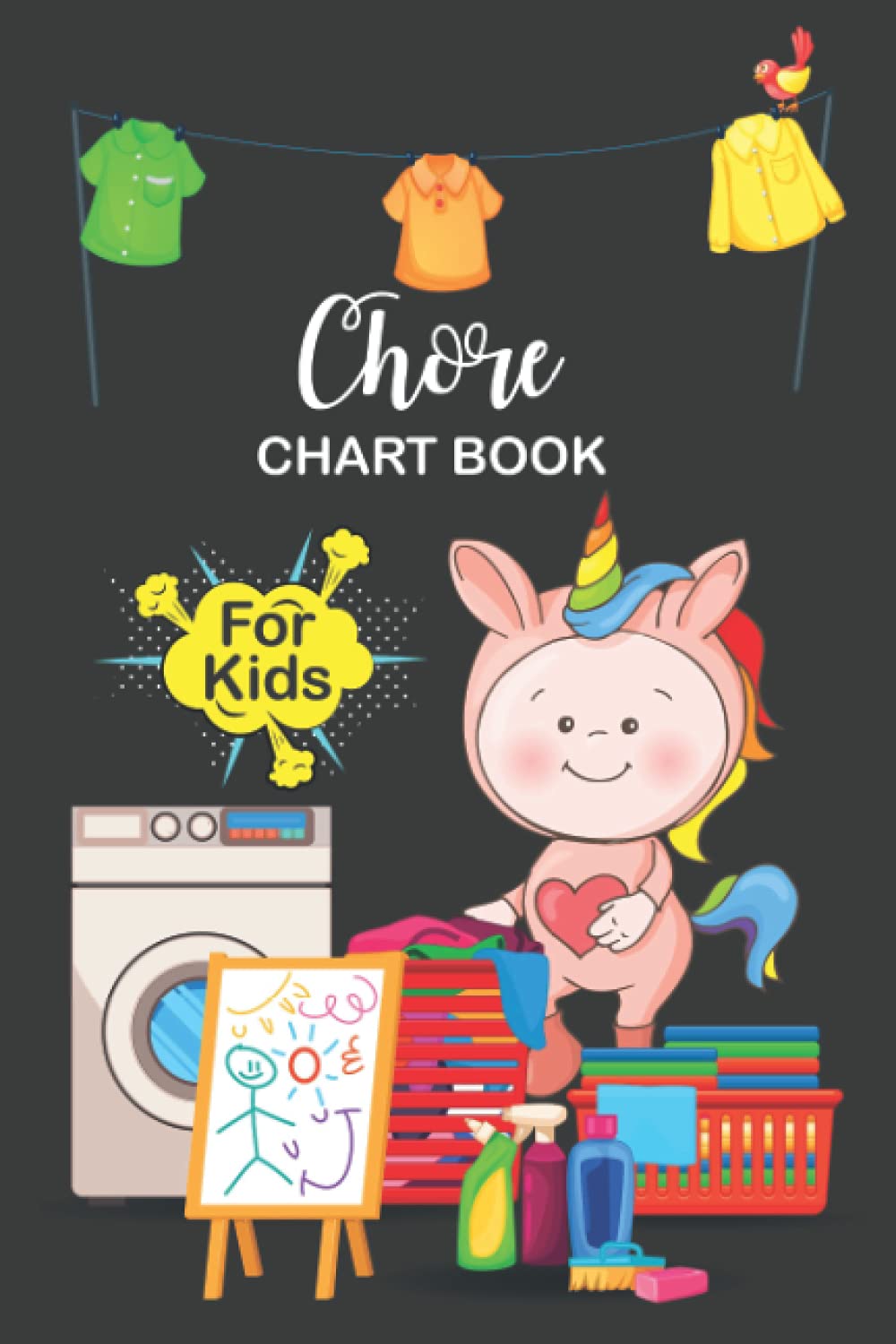 Buy Chore chart book for kids Unicorn Daily Routine, Tasks Chart Book For Kids