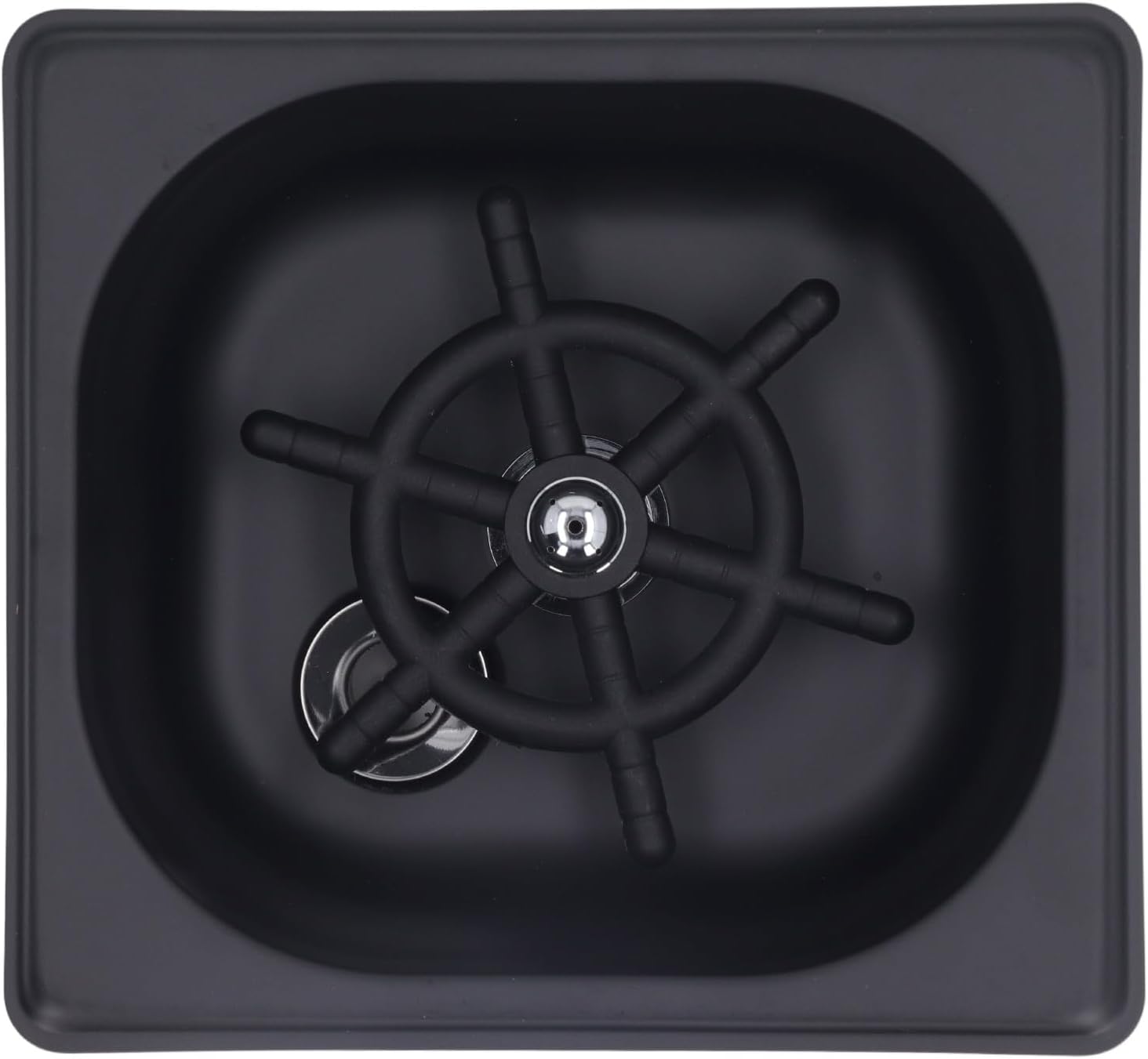 Glass Rinser for Kitchen Sink, Stainless Steel Automatic Cup Washer with Pressure & 2 Outlet Tubes,Washer Accessory