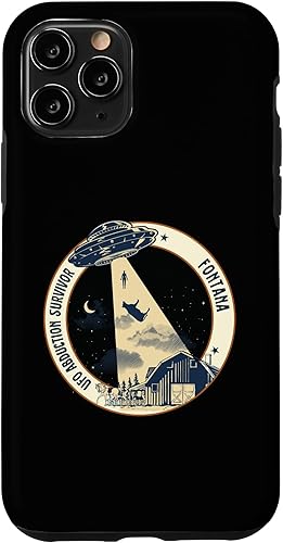 iPhone 11 Pro FONTANA UFO Alien Abduction Survivor Cow Tractor Beam Case